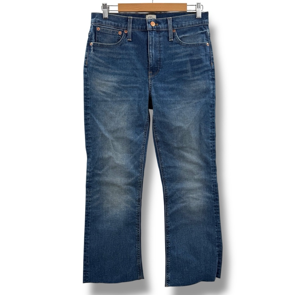 J.Crew Demi-Boot Crop Jeans Women’s Size 29 Medium Wash High Rise‎ Homestead